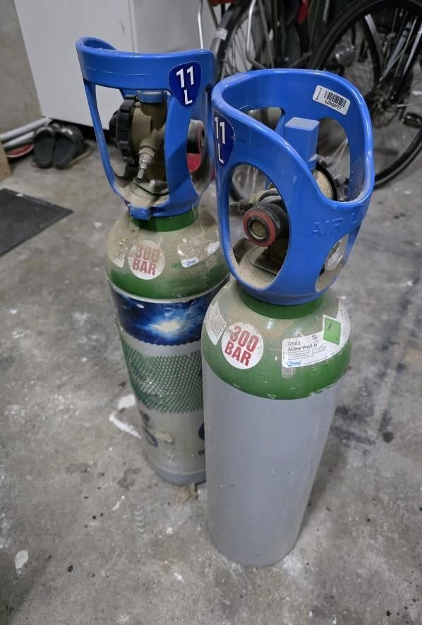 Albee Liquide gasfles 11L 300 bar Argon lassen, Doe-het-zelf en Verbouw, Gereedschap | Lasapparaten, Nieuw, Tig, 250 ampère of meer