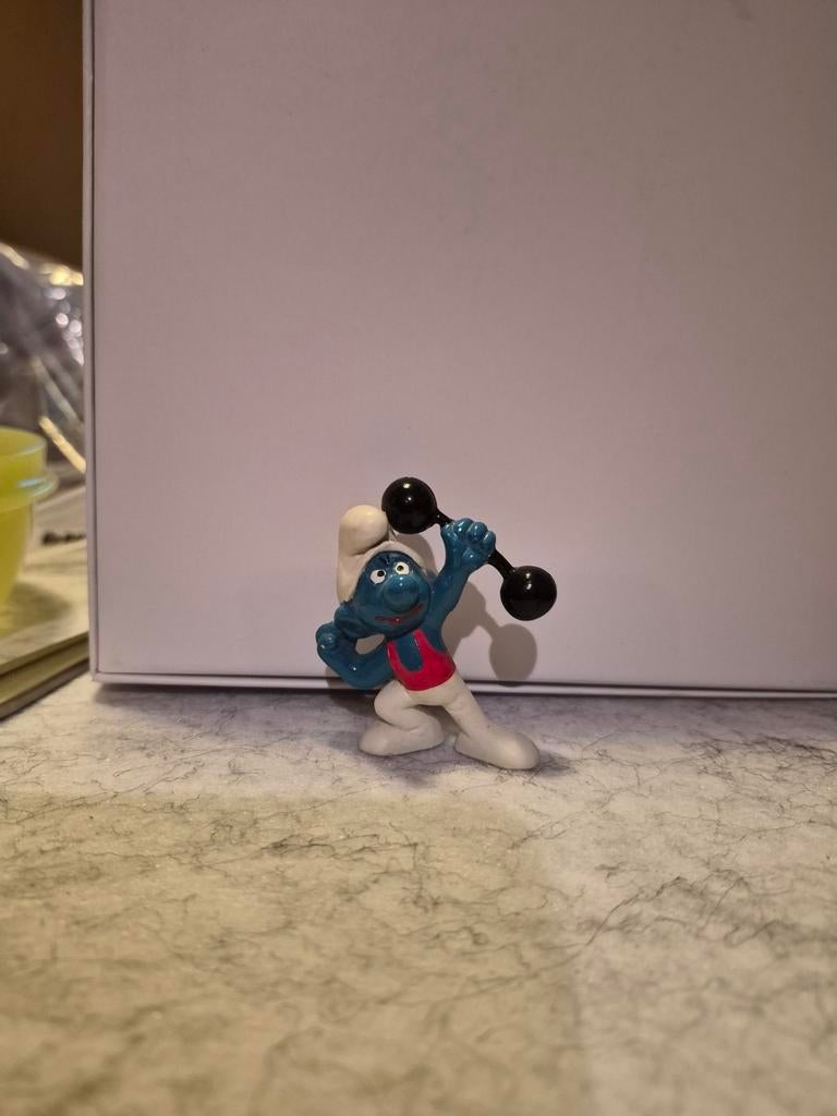 Smurf gewichtsheffen, Ophalen of Verzenden, Overige Smurfen