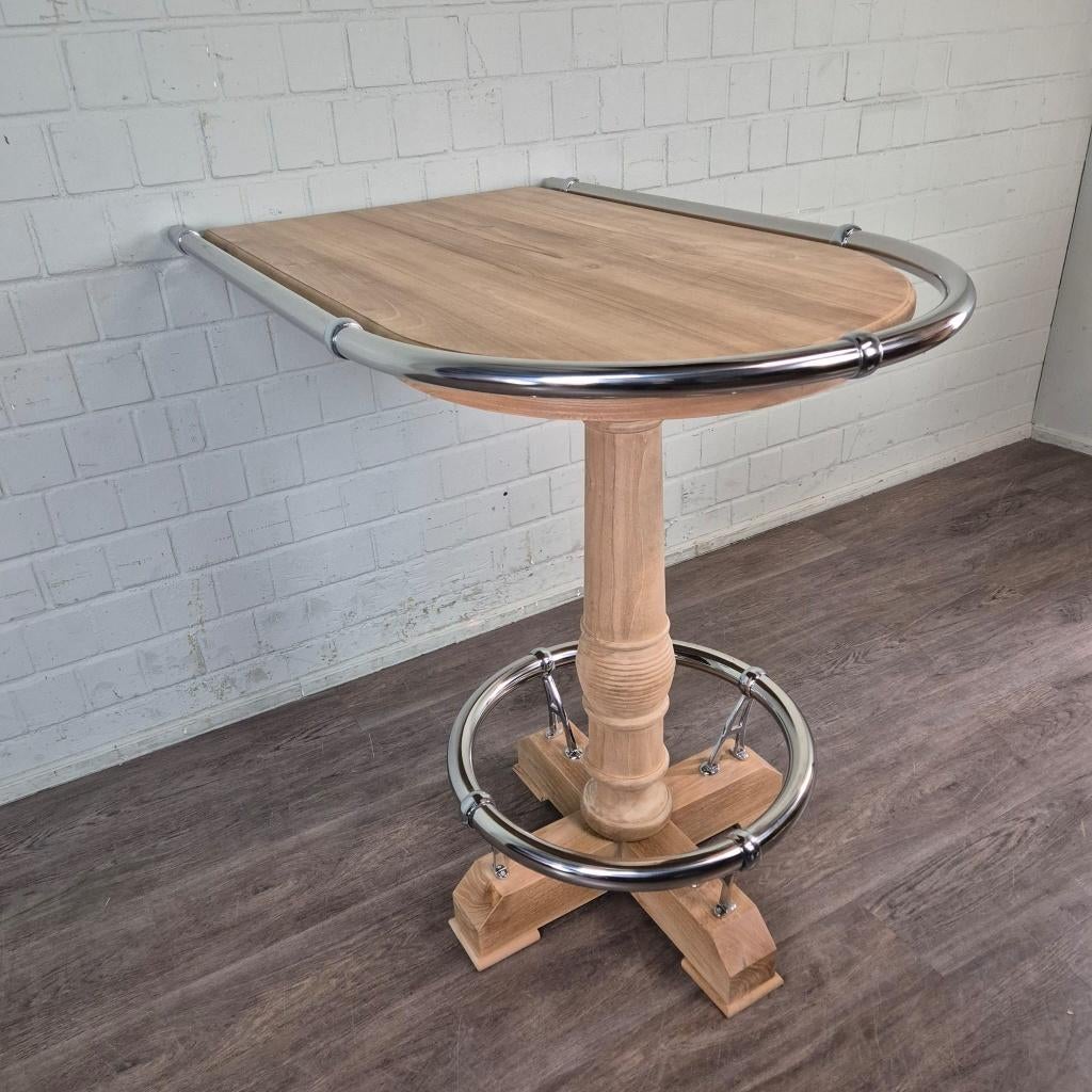 25888 Wand-Statafel Statafel Teak 1,30 m, Ophalen of Verzenden, Nieuw