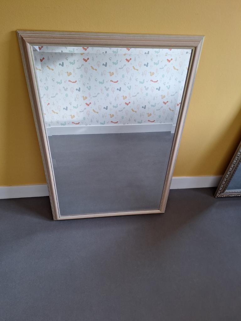 Mooie rechthoekige spiegel, Huis en Inrichting, Woonaccessoires | Spiegels, Ophalen, Gebruikt, Minder dan 100 cm, Rechthoekig