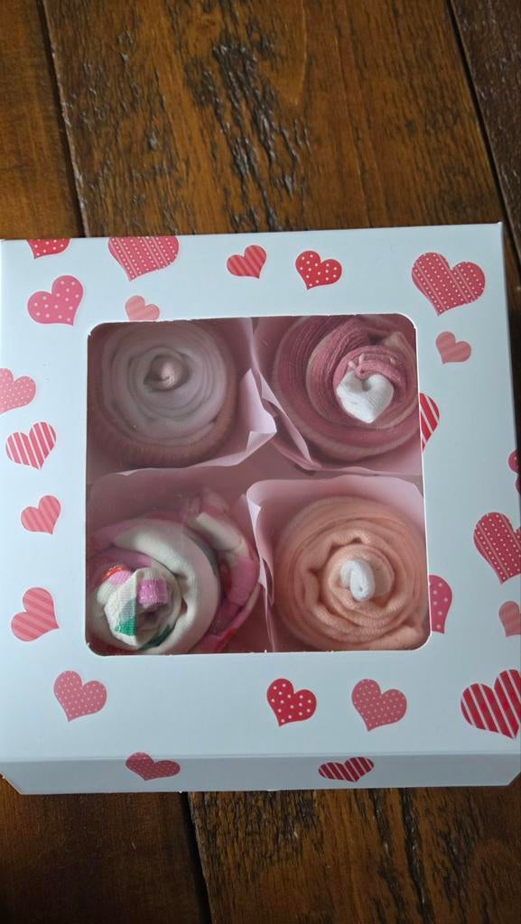 Kraamcadeau babycupcakes, Ophalen of Verzenden, Nieuw, Kraamcadeau