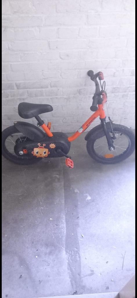 Kinder fiets, Fietsen en Brommers, Fietsen | Kinderfietsjes, Zijwieltjes, Gebruikt, Minder dan 16 inch, Ophalen