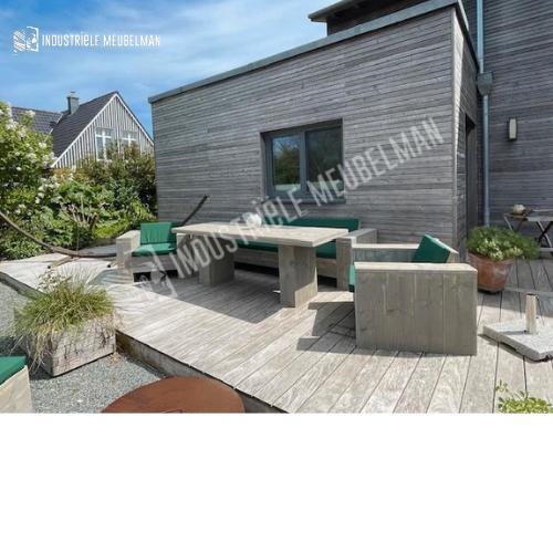 Steigerhouten Loungeset Loungebank Tuin Lounge Banken ACTIE!, Tuin en Terras, Tuinsets en Loungesets, Verzenden, Steigerhout, Nieuw