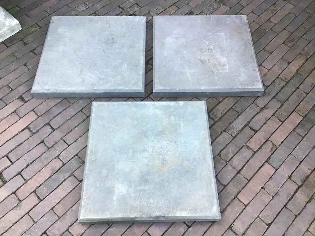 Kunststof tegels/flonder delen 3 stuks, Tuin en Terras, Ophalen, Zo goed als nieuw, Kunststof