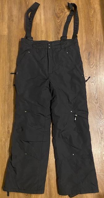 Zwarte skibroek met bretels - Maat L, Kleding | Heren, Wintersportkleding, Ophalen of Verzenden, Zo goed als nieuw, Maat 52/54 (L)