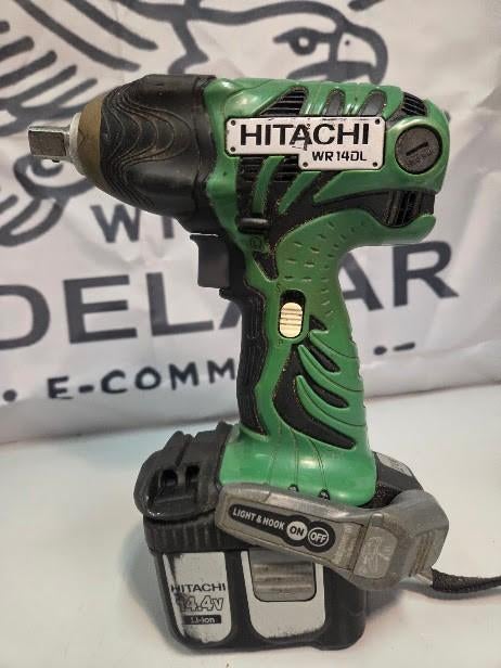 Hitachi WR 14DL 14,4V Li-Ion – Slagmoersleutel, Ophalen of Verzenden, Gebruikt