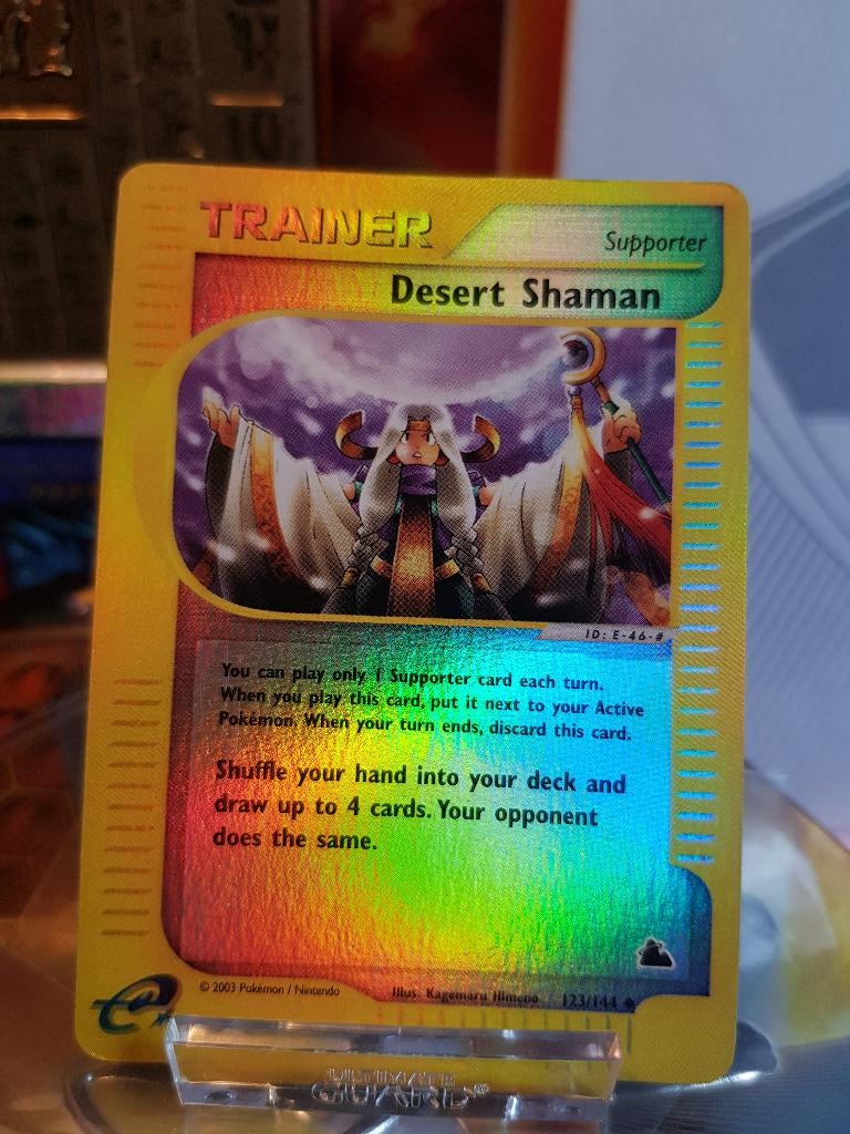 Desert Shaman [Reverse Holo] #123 Pokemon Skyridge, Ophalen of Verzenden, Gebruikt, Losse kaart, Foil