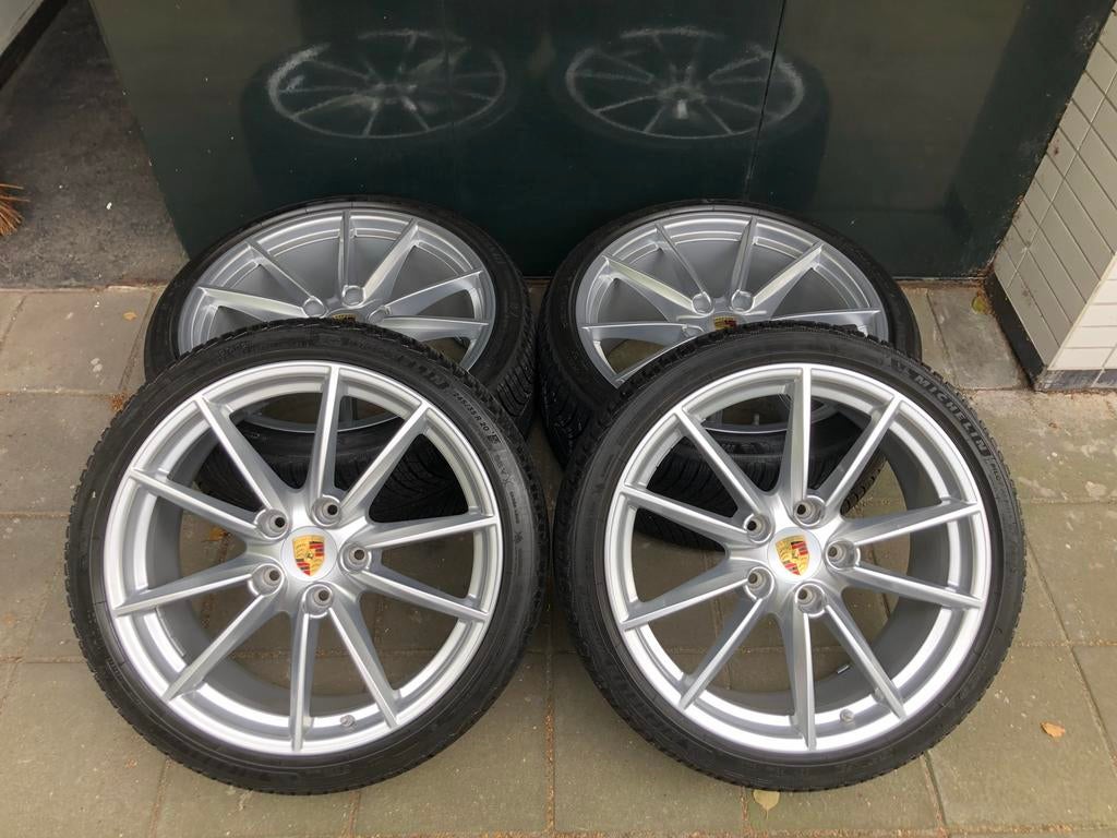 Originele Porsche 911 992 Carrera S 20 21 inch winterbanden, Ophalen, Velg(en), 21 inch, Winterbanden