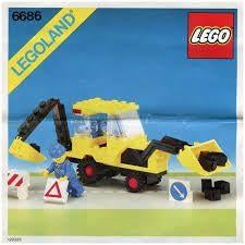 Lego 6686, Graaflaadcombinatie, Verzenden, Zo goed als nieuw