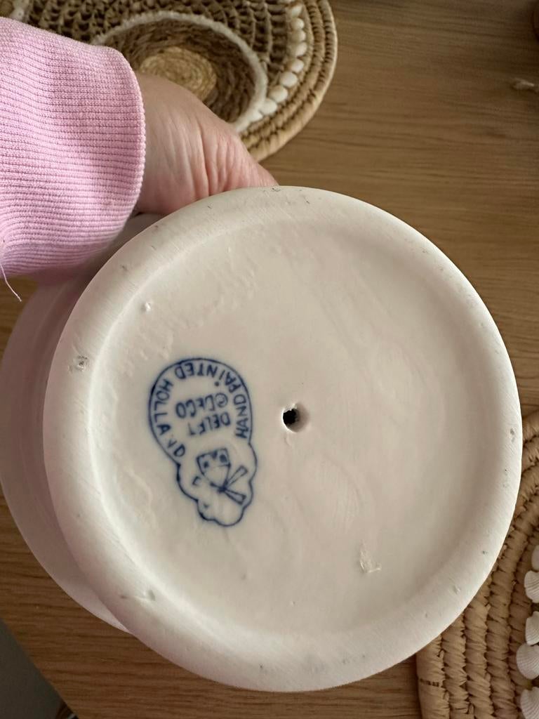 Delfts Blauw Schaaltje met Molen Decor, Ophalen of Verzenden