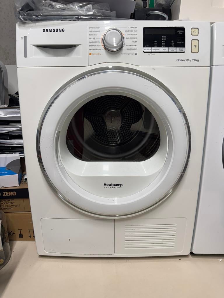 Samsung wasmachine en droger, Witgoed en Apparatuur, Wasdrogers, Ophalen, 6 tot 8 kg, Gebruikt, Anti-kreukfase