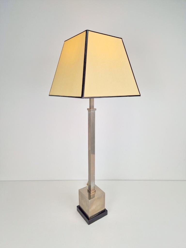 Vintage empire tafellamp hollywood regency 1950s, Huis en Inrichting, Lampen | Tafellampen, Gebruikt, 50 tot 75 cm, Metaal, Ophalen of Verzenden