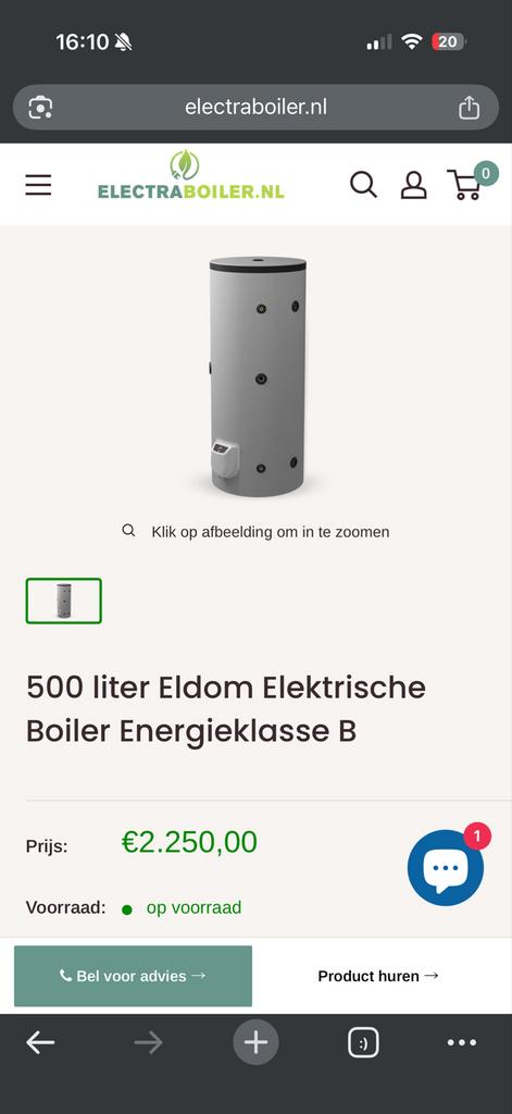 Eldom Elektrische Boiler 500L - Perfect voor grootverbruik!, Doe-het-zelf en Verbouw, 100 liter of meer, Zo goed als nieuw, Onbekend
