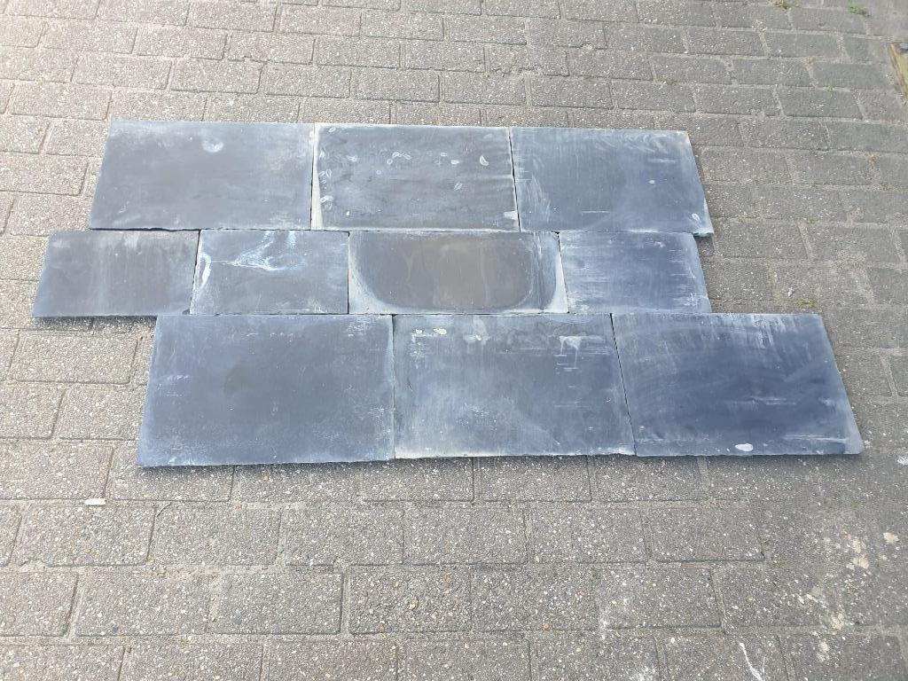 Partij antraciet hardsteen tegels wildverband of romaans, Hardsteen, Nieuw, Ophalen of Verzenden, 10 m² of meer