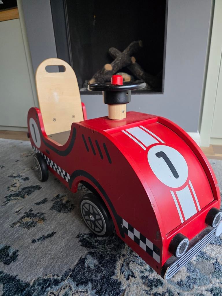 Rode loopauto in goede staat, Ophalen of Verzenden, Gebruikt, Loopvoertuig