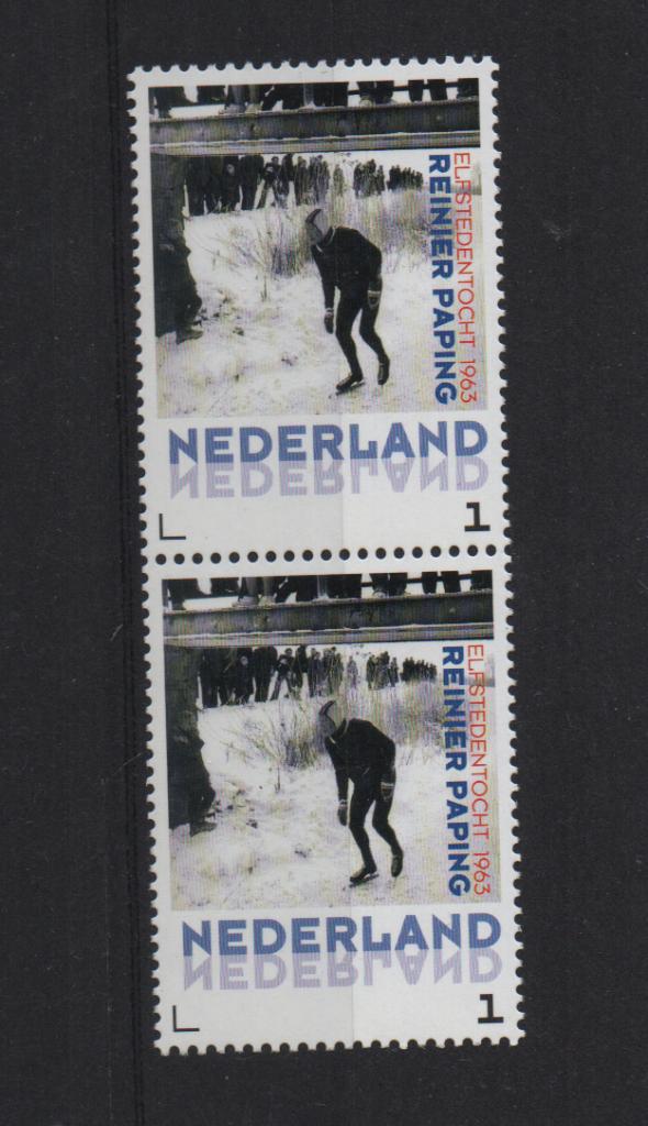 NVPH 3012 Postfris Reinier Paping 2012 duo Schaatsen, Postzegels en Munten, Postzegels | Nederland, Ophalen of Verzenden, Na 1940