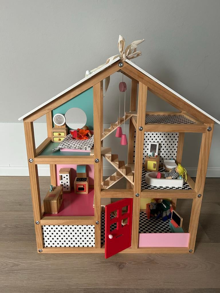 HEMA Poppenhuis - Zeer Nette Staat, Kinderen en Baby's, Speelgoed | Poppenhuizen, Ophalen, Zo goed als nieuw, Poppenhuis