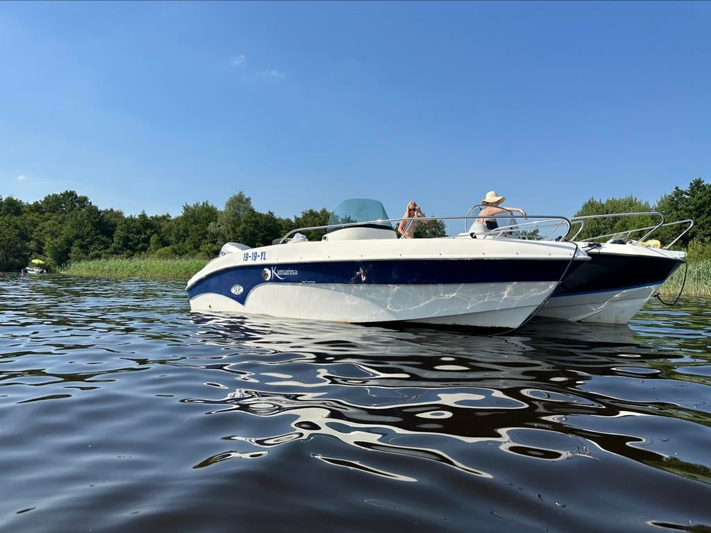 Kamarina 505-75PK Honda -Consoleboot/Speedboot  incl trailer, Watersport en Boten, Zo goed als nieuw, Ophalen, 70 pk of meer, 3 tot 6 meter