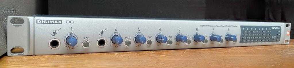 Digimax D8 – 8-Kanaals Microfoon Preamp / AD Converter, Gebruikt, NVT, Ophalen of Verzenden, NVT