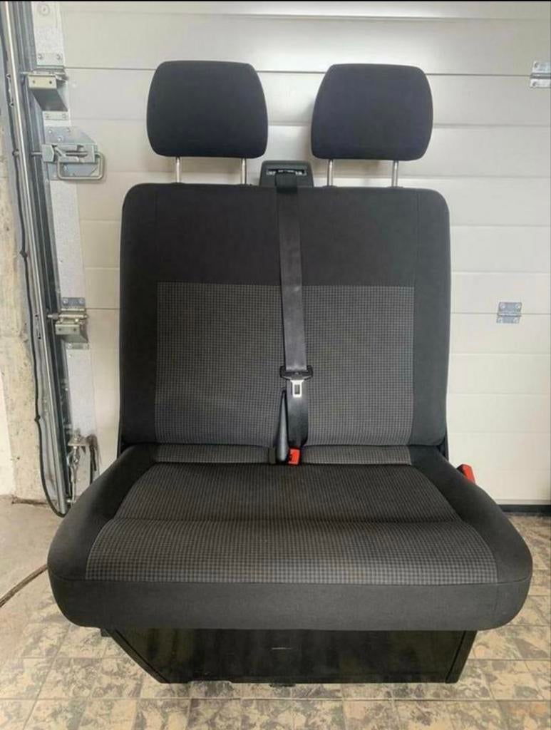 Vw Transporter T5 T6 T6.1 Double Grid Bijrijdersbank Bank, Ophalen of Verzenden