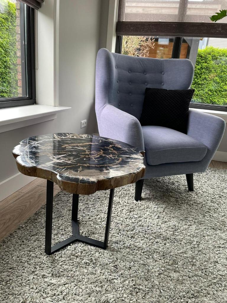 Versteend Hout Salontafels, Huis en Inrichting, Tafels | Salontafels, Ophalen of Verzenden, Nieuw, Overige vormen, Metaal