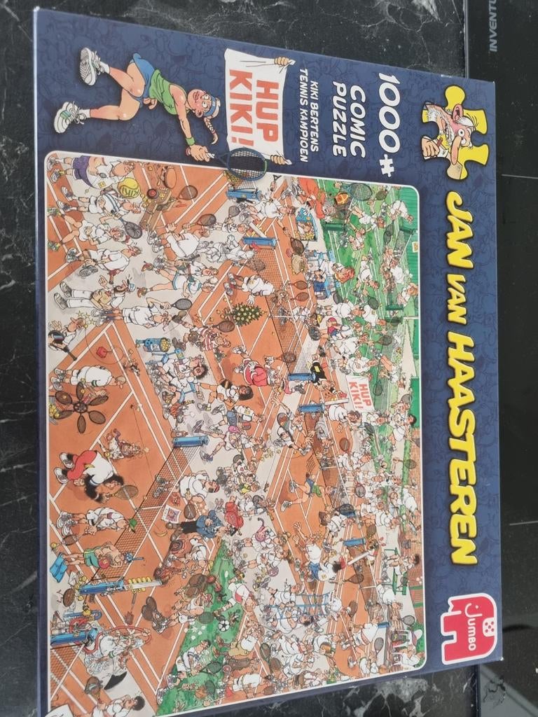 Jan van Haasteren - Kiki Bertens puzzel 1000 stukjes, Ophalen of Verzenden, 500 t/m 1500 stukjes, Zo goed als nieuw, Legpuzzel