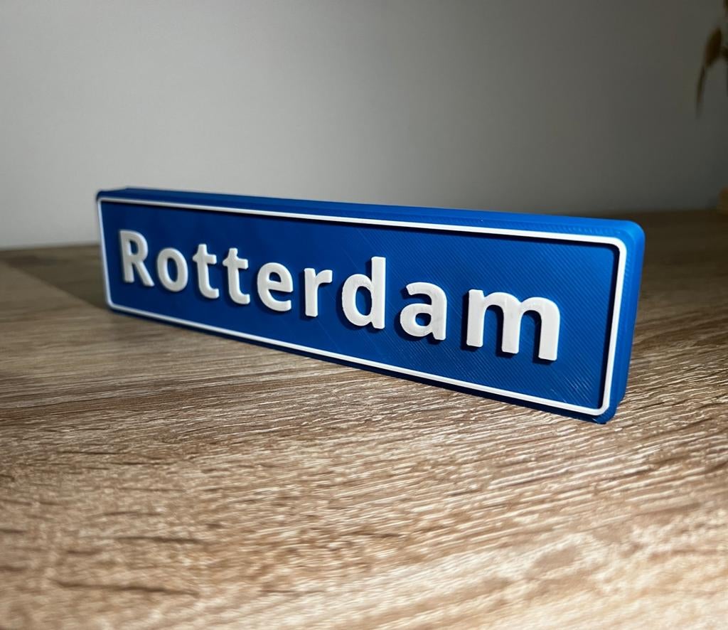 Unieke Rotterdam Straatbord Feyenoord, Ophalen of Verzenden