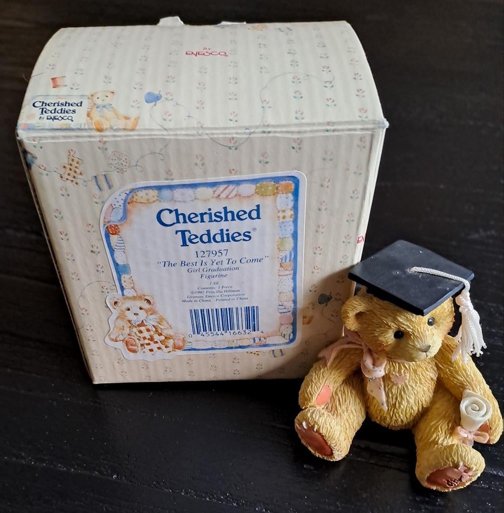 Cherished Teddy 127957 - Girl Graduation, Ophalen of Verzenden, Zo goed als nieuw, Beeldje, Cherished Teddies