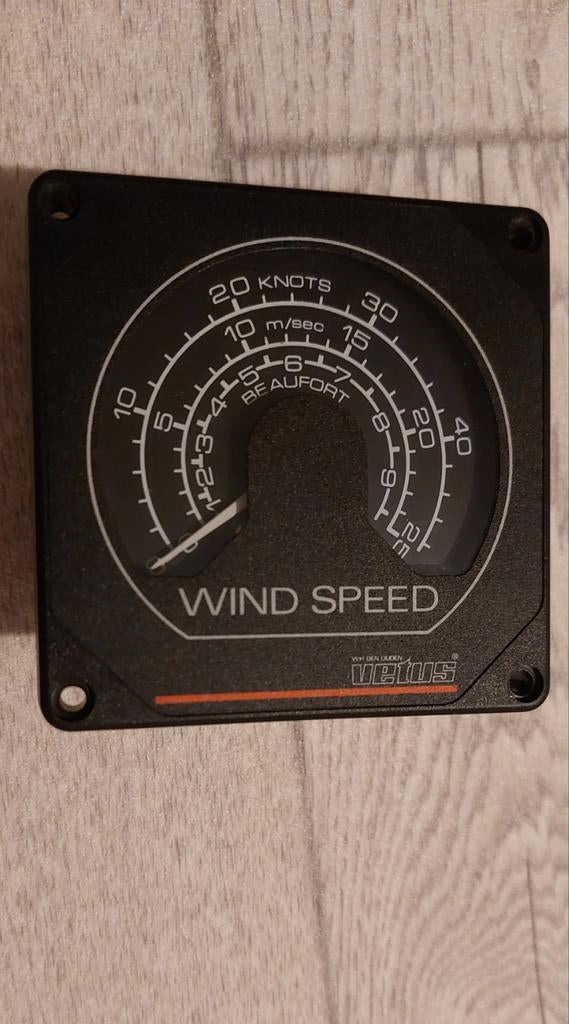 Vetus windsnelheid instrument Display, Watersport en Boten, Ophalen of Verzenden, Zo goed als nieuw, Gps of Kompas