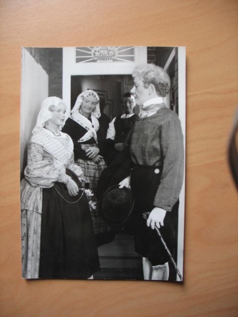 Rijksmuseum volkskunde moeke dr staat een vrijer a.d deur, Verzenden, Voor 1920, Gelopen, Drenthe