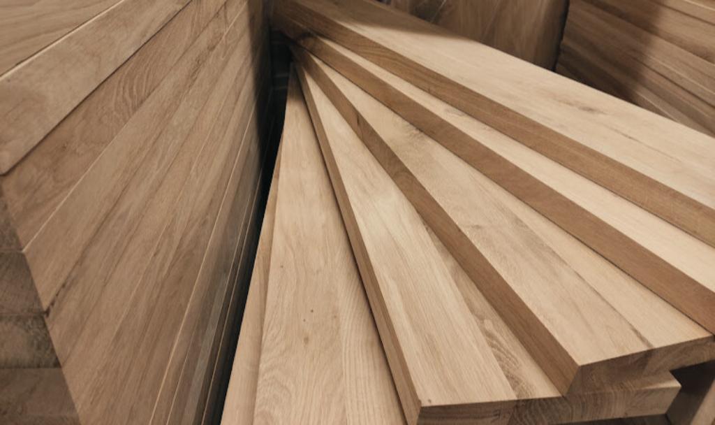 Massief eiken traptreden 84x24x4 cm op VOORRAAD, eiken trap, Ophalen, 50 tot 150 cm, Nieuw, Vloerdelen of -planken