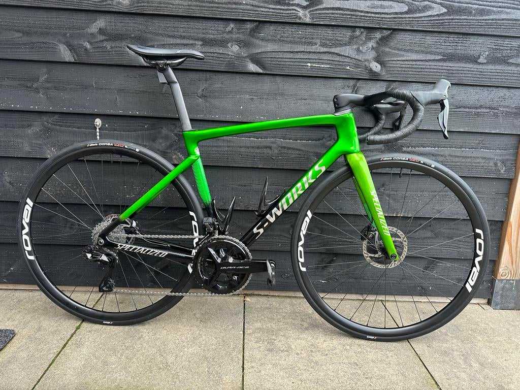 Specialized Tarmac 54cm met Dura-Ace 12 speed Di2, Fietsen en Brommers, 28 inch, Carbon, Heren, Zo goed als nieuw