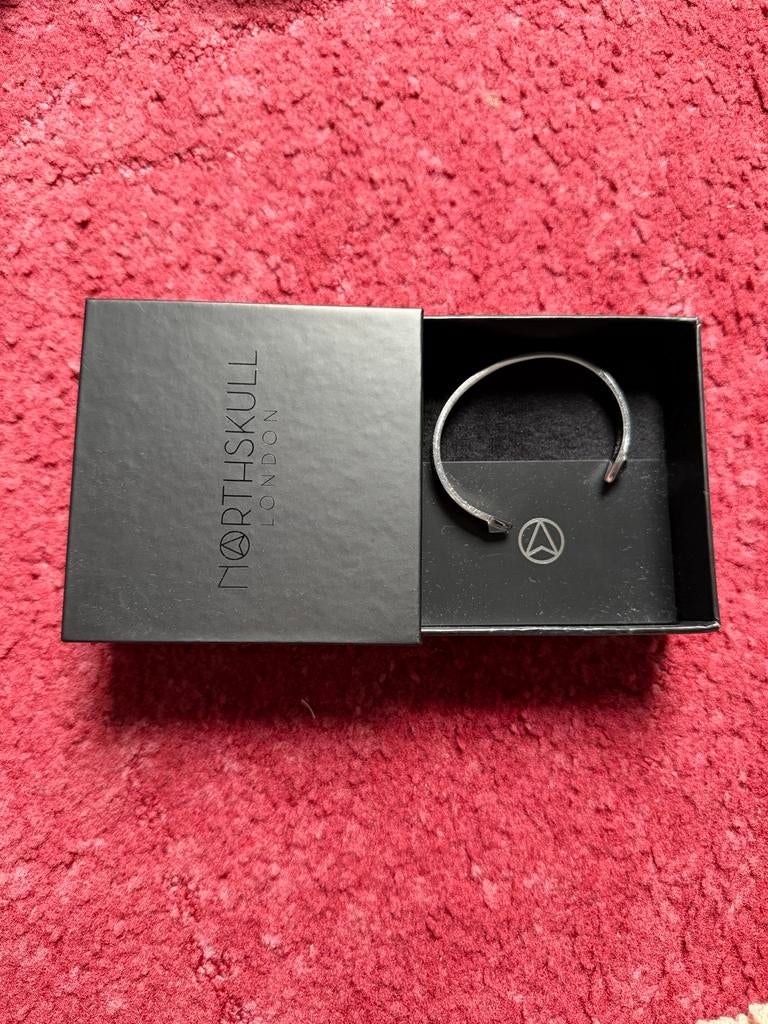 Northskull The End Cuff - Zilveren Armband, Sieraden, Tassen en Uiterlijk, Ophalen of Verzenden, Zo goed als nieuw, Zilver