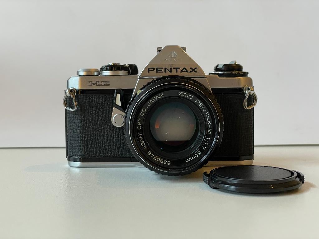 Asahi Pentax ME + 50mm 1.7 en power winder, Ophalen of Verzenden, Gebruikt, Spiegelreflex, Pentax