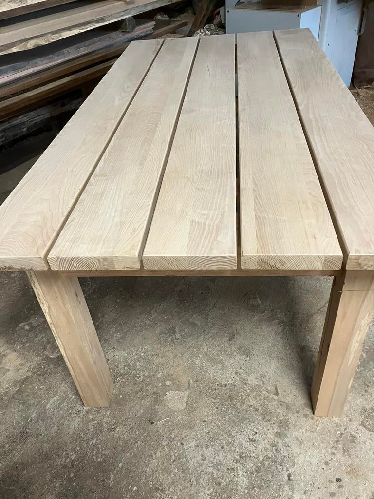 Eiken tafelblad boomstam recht  op voorraad liggen, Ophalen, Nieuw, Rond, Hout