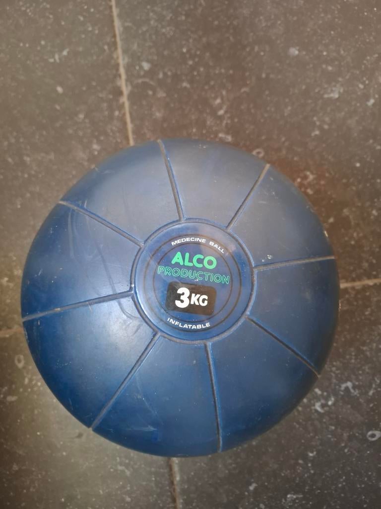 Medicijnbal - 3kg - Fitness, Ophalen of Verzenden, Gebruikt, Buik, Medicijnbal