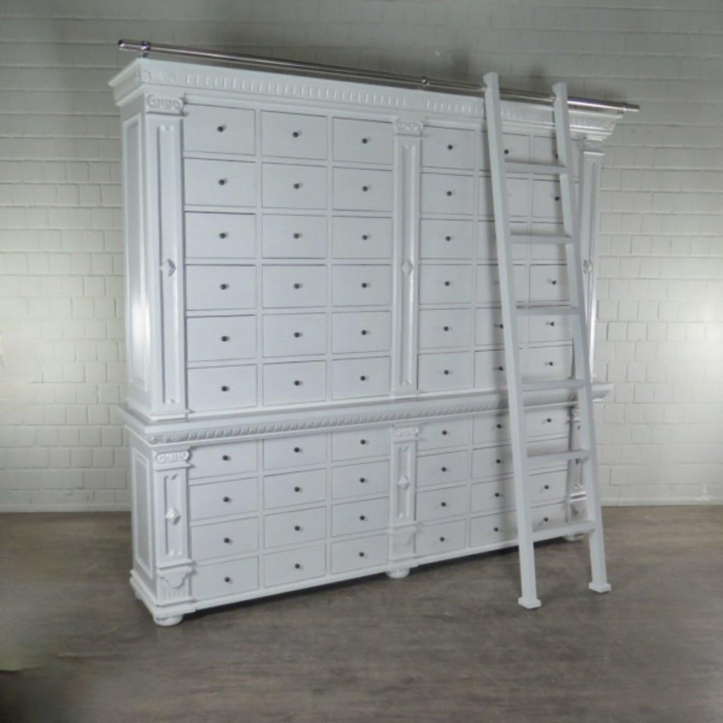 23077 Apothekerskast massief hout, 2.50 m breed, Huis en Inrichting, Kasten | Overige, Ophalen of Verzenden, Nieuw