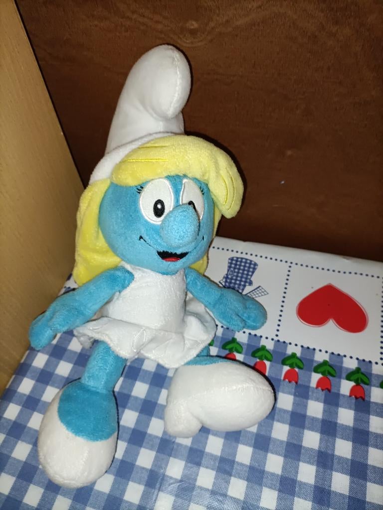 Leuke Smurfin knuffel smurfen 30 cm groot, Verzamelen, Smurfen, Zo goed als nieuw, Ophalen of Verzenden