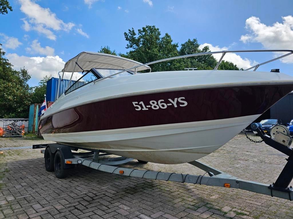 Sunbird Corsiar 218 5.7 V8, Watersport en Boten, Gebruikt, Binnenboordmotor, 6 meter of meer, Ophalen of Verzenden