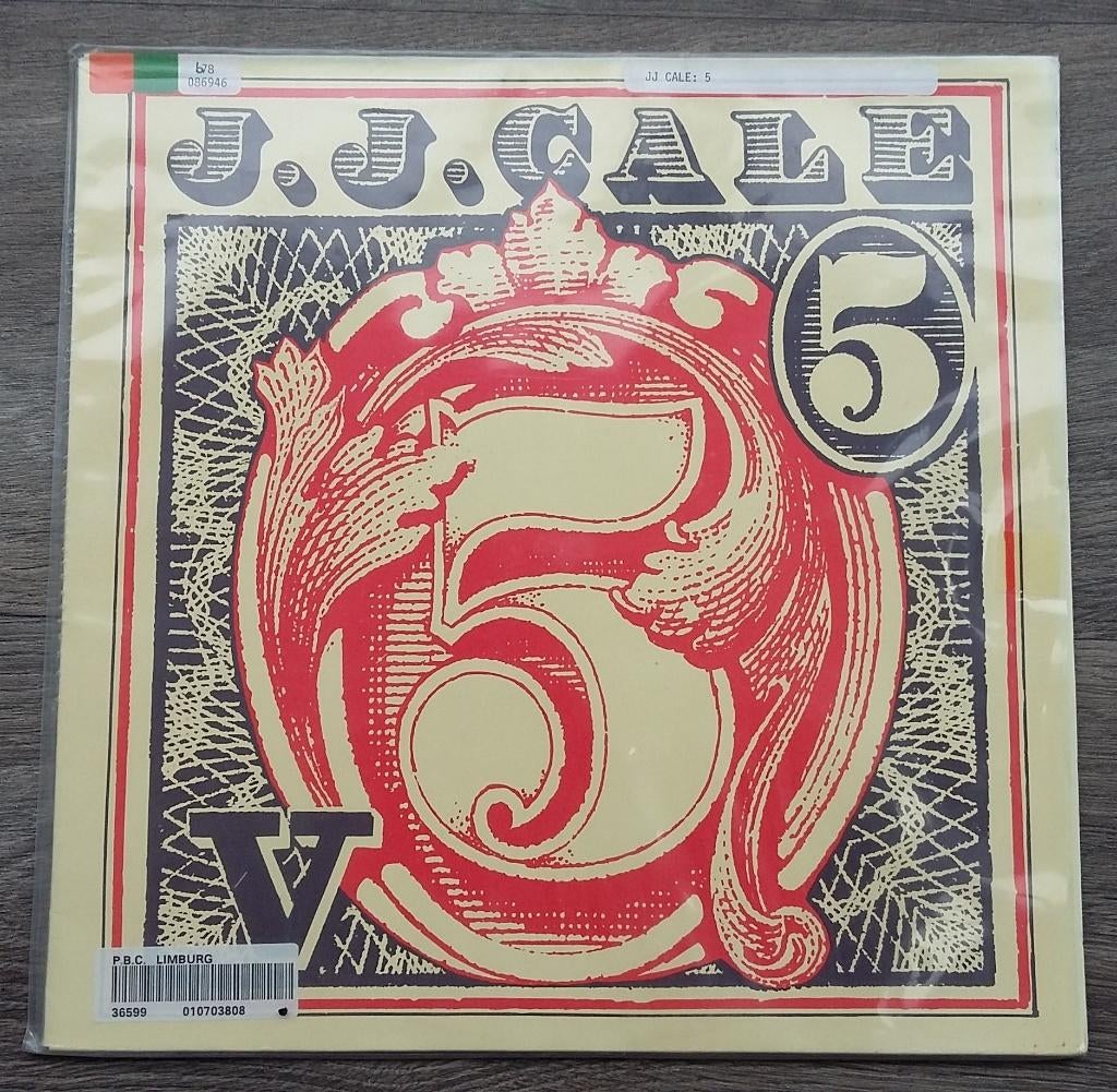 1979 Langspeelplaat Vinyl LP J.J. Cale - 5 - Mercury, Cd's en Dvd's, Vinyl | Rock, Ophalen of Verzenden, Gebruikt, Overige formaten