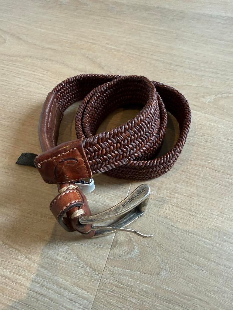 Bruine Jacob Cohen riem, 95 tot 105 cm, Bruin, Echt leder, Ophalen of Verzenden
