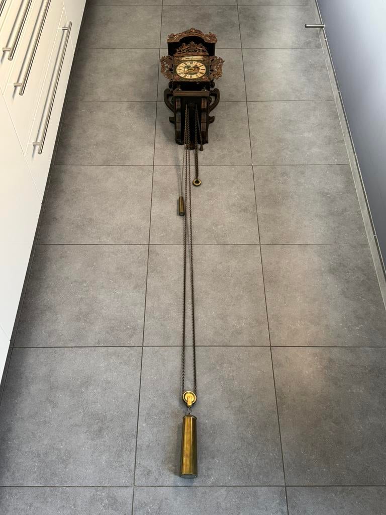 FRIESE STOELKLOK / 18e EEUW /GERESTAUREERD à €1200 /PRACHTIG, Ophalen