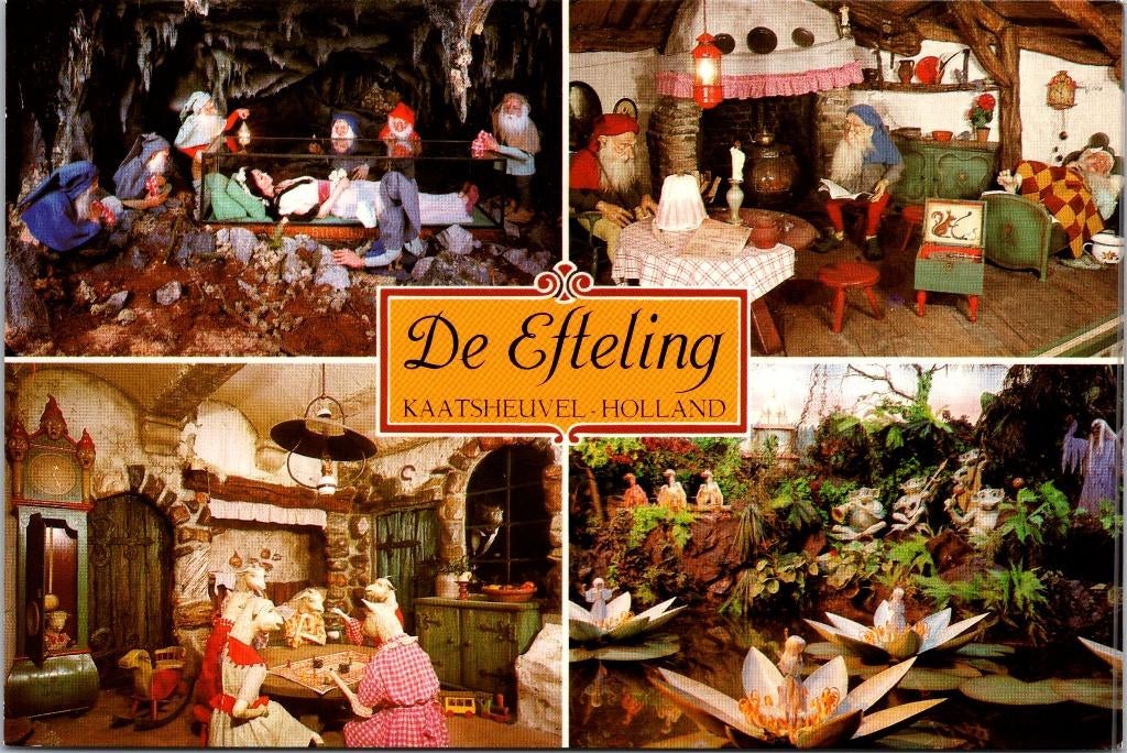 De Efteling, Verzamelen, Ansichtkaarten | Nederland, Ophalen of Verzenden, 1960 tot 1980, Ongelopen, Noord-Brabant