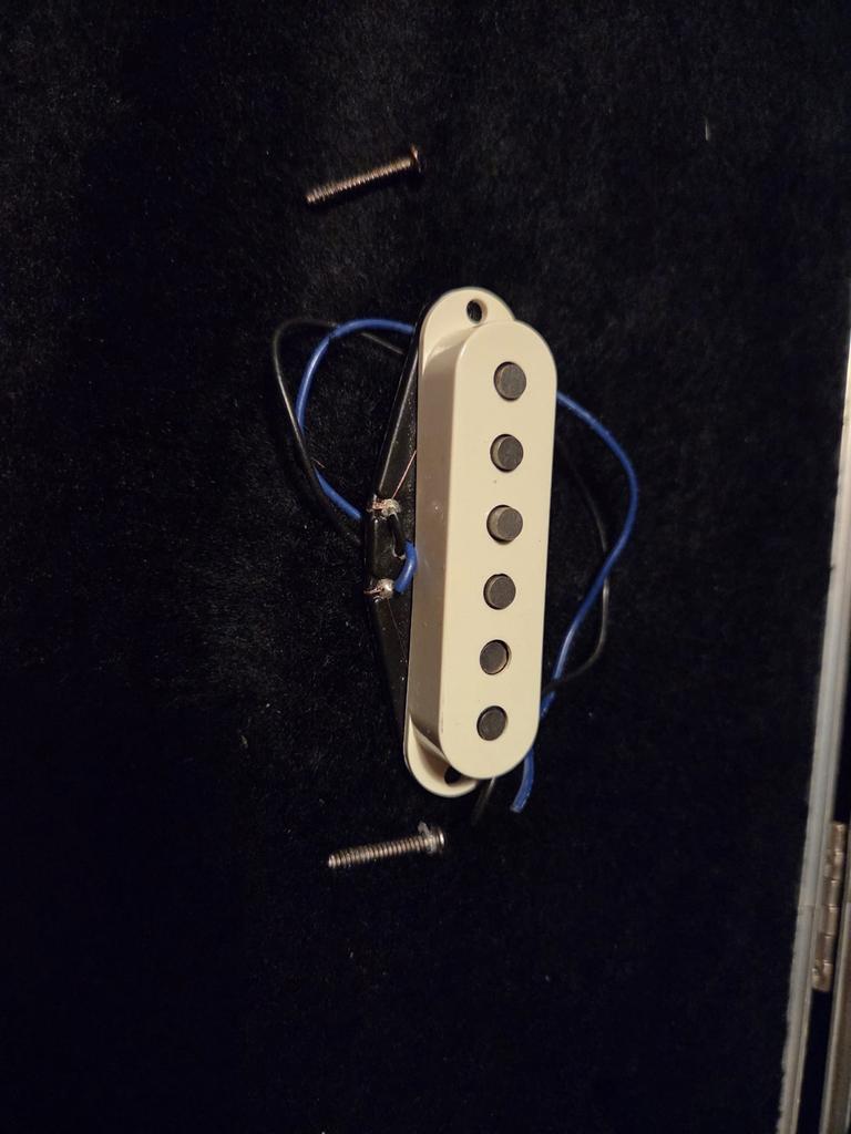 Fender Stratocaster single coil bridge pickup, white, Ophalen, Zo goed als nieuw, Elektrische gitaar