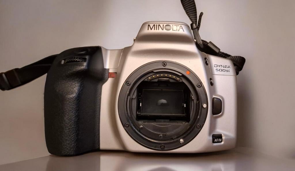Minolta Dynax 500si Spiegelreflexcamera, Ophalen of Verzenden, Gebruikt, Spiegelreflex, Minolta