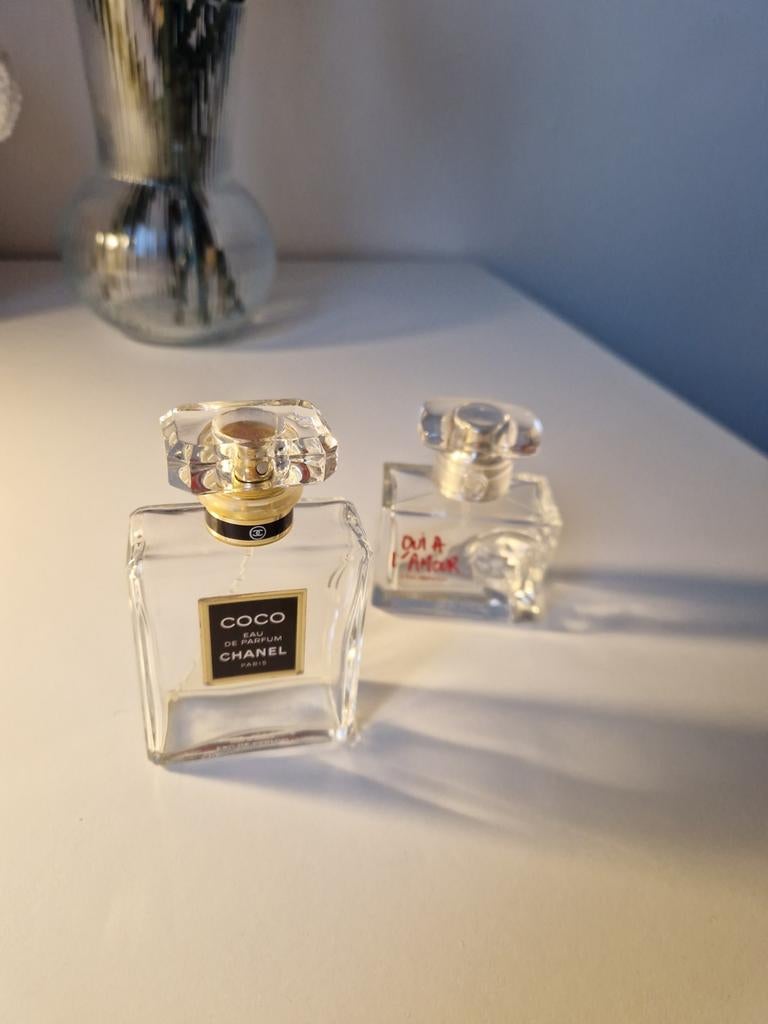 2x lege parfum flessen Coco Chanel eau de parfum, Verzamelen, Ophalen of Verzenden, Parfumfles