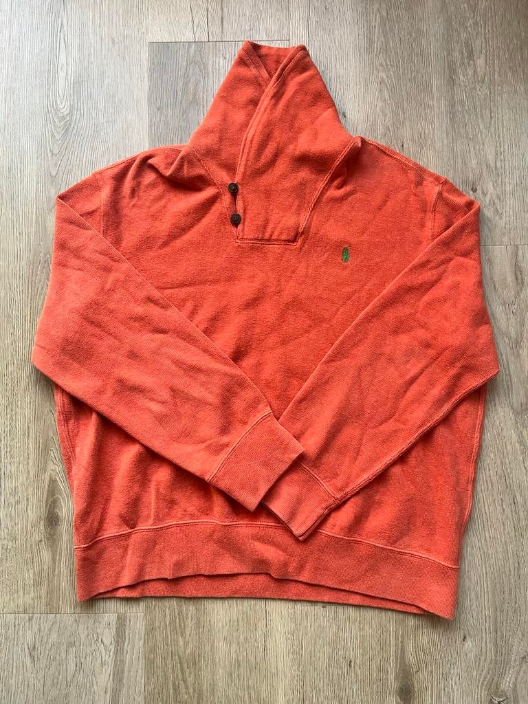 Oranje Polo Ralph Lauren Cardigan - Maat XL, Ophalen of Verzenden, Gedragen, Maat 56/58 (XL), Oranje