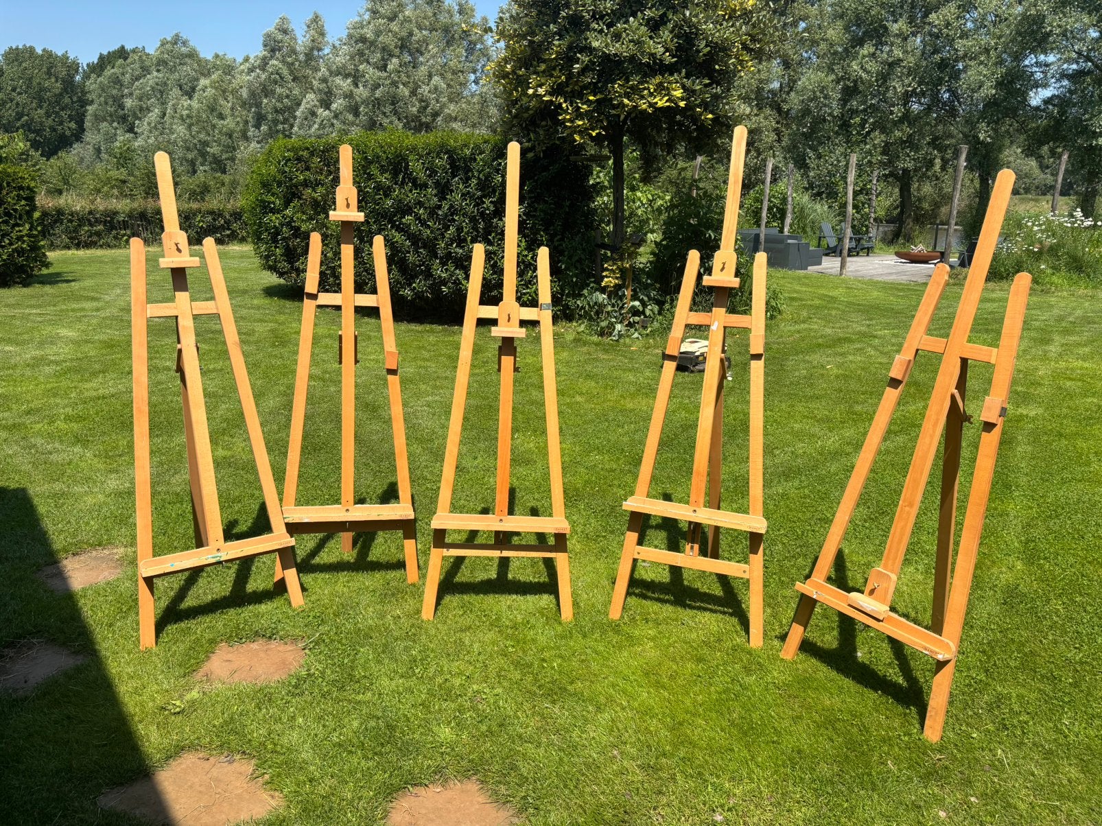 Vijf schildersezels te koop!, Ophalen, Zo goed als nieuw