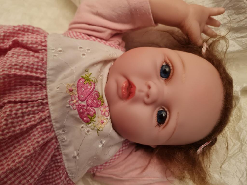 Levensechte Babypop met Softbody, Ophalen of Verzenden, Gebruikt, Babypop