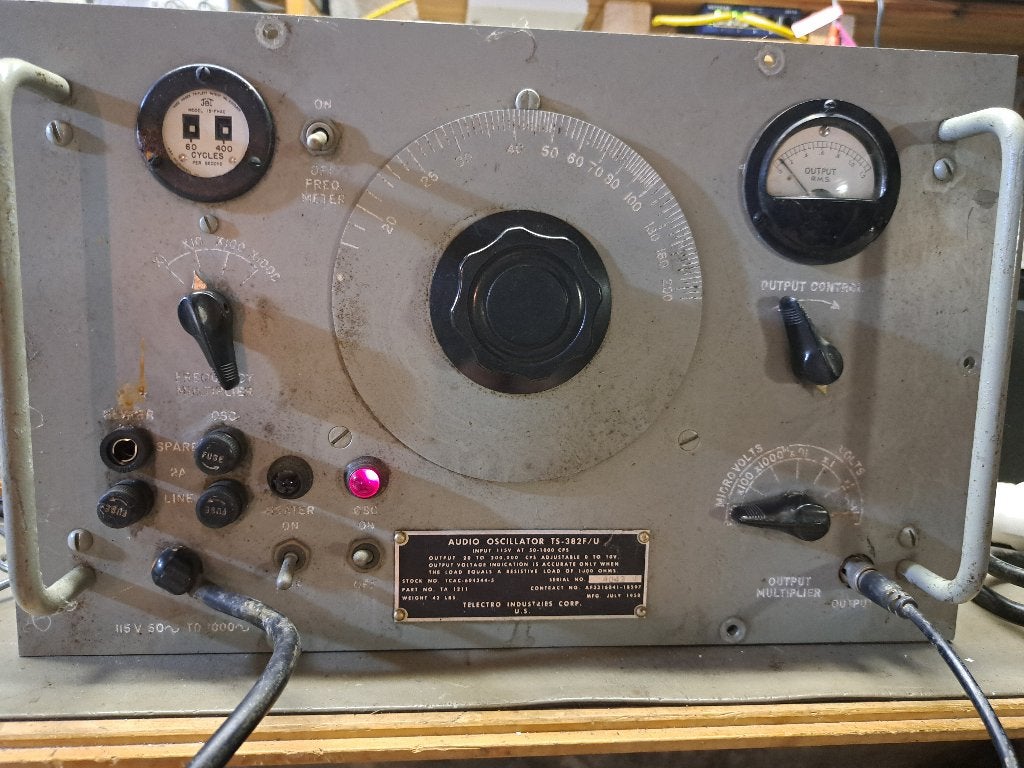 Telectro TS382F/U  signaal generator, Ophalen of Verzenden, Gebruikt, Overige meters